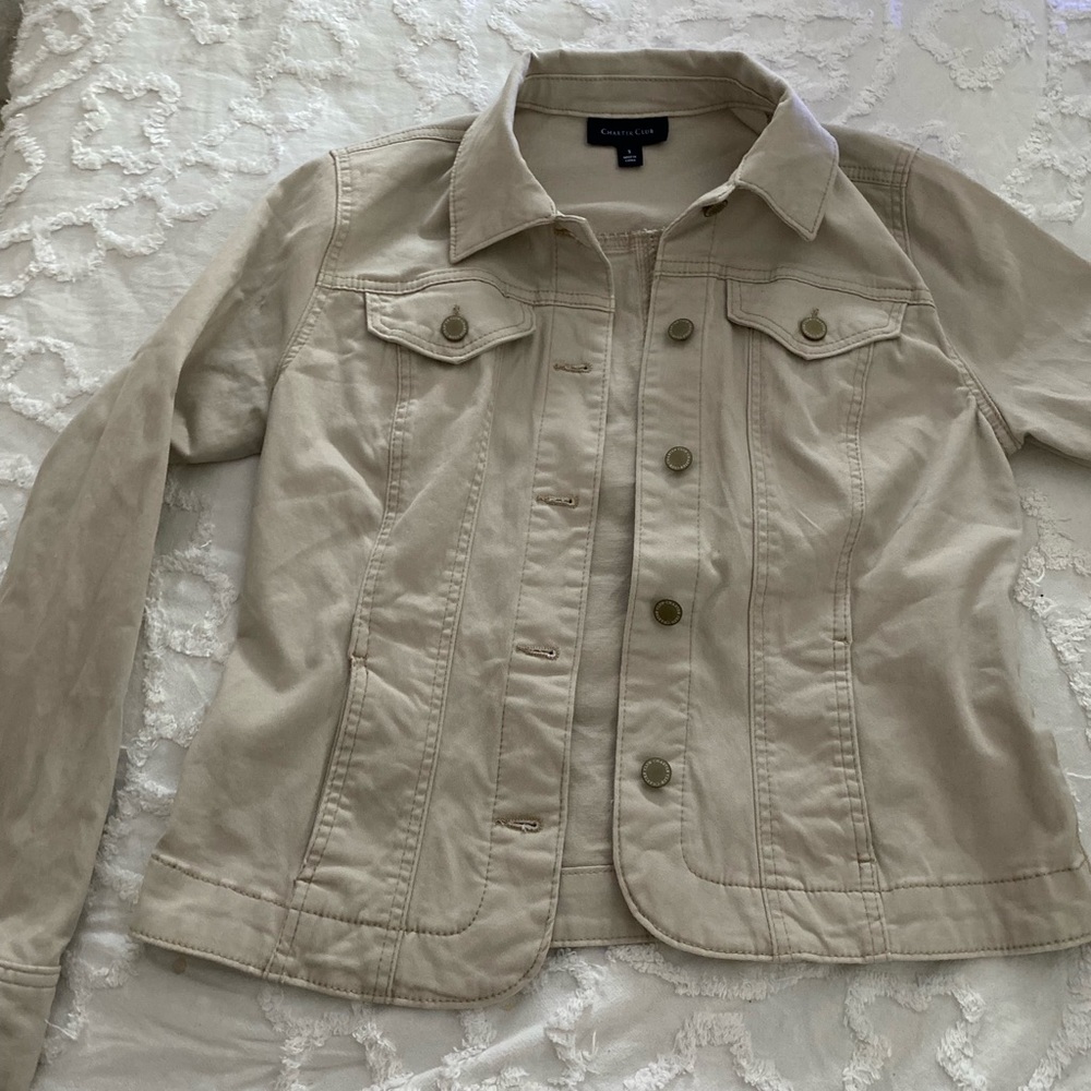 beige jacket